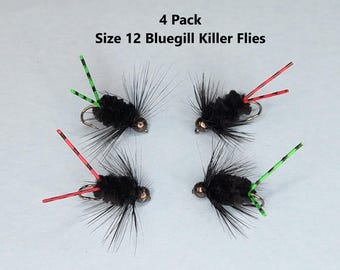 4 Pack Bluegill Killer Flies