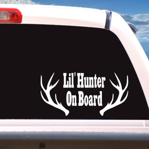 Lil' Hunter on Board / Vinyl Decal / Vinyl Sticker / Baby on Board ...