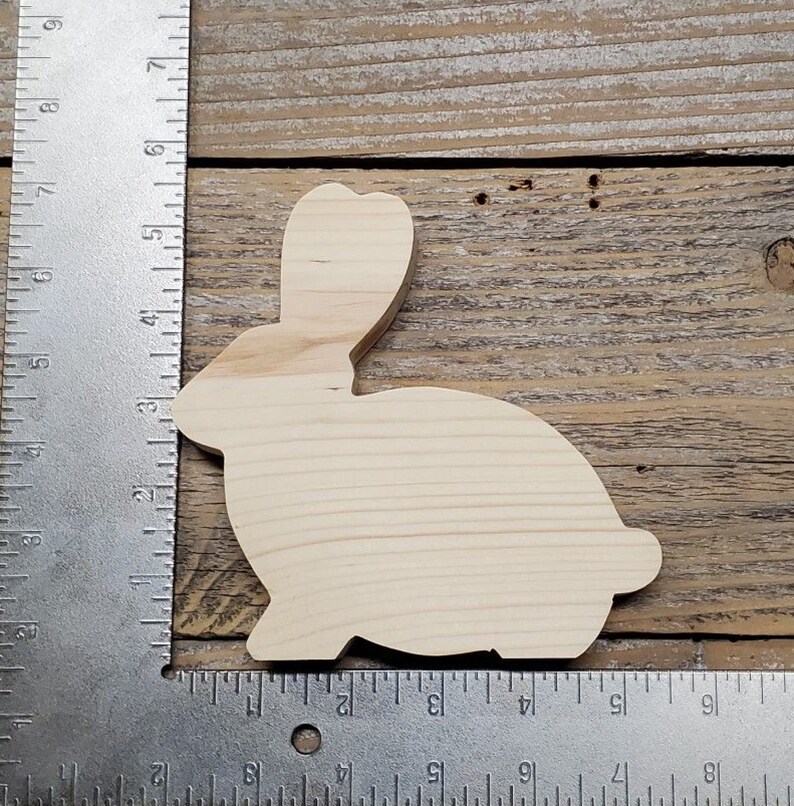 Unfinished Wood Rabbit / Unfinished Easter Bunny / 5.5 X Etsy