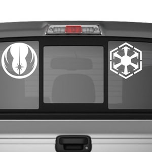 Jedi Order Sith Empire Vinyl Decal Set / Star Wars Inspired Decal / Jedi Order / Sith Empire