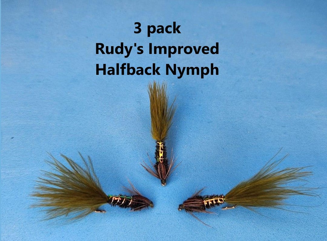 3 Pack Rudy's Improved Halfback Nymph Flies - Etsy