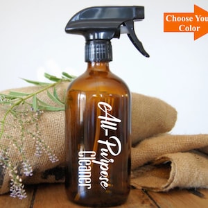 Custom Spray Bottle Decal / spray bottle labels / 16 oz spray bottle label / Bug spray decal