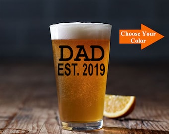 Dad decal / Dad sticker / Dad established / Dad gift / DIY fathers day gift / gift for dad / Yeti decal / beer glass decal