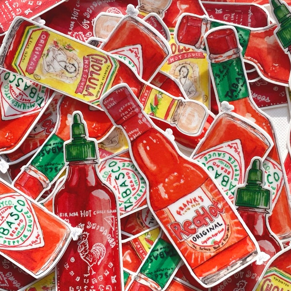 Hot Sauce Stickers - Spice Up Your Style!