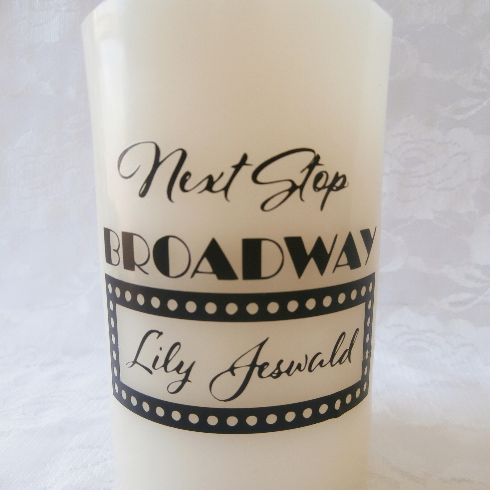 Personalized Candle Decorative Flameless Candle Christmas Etsy