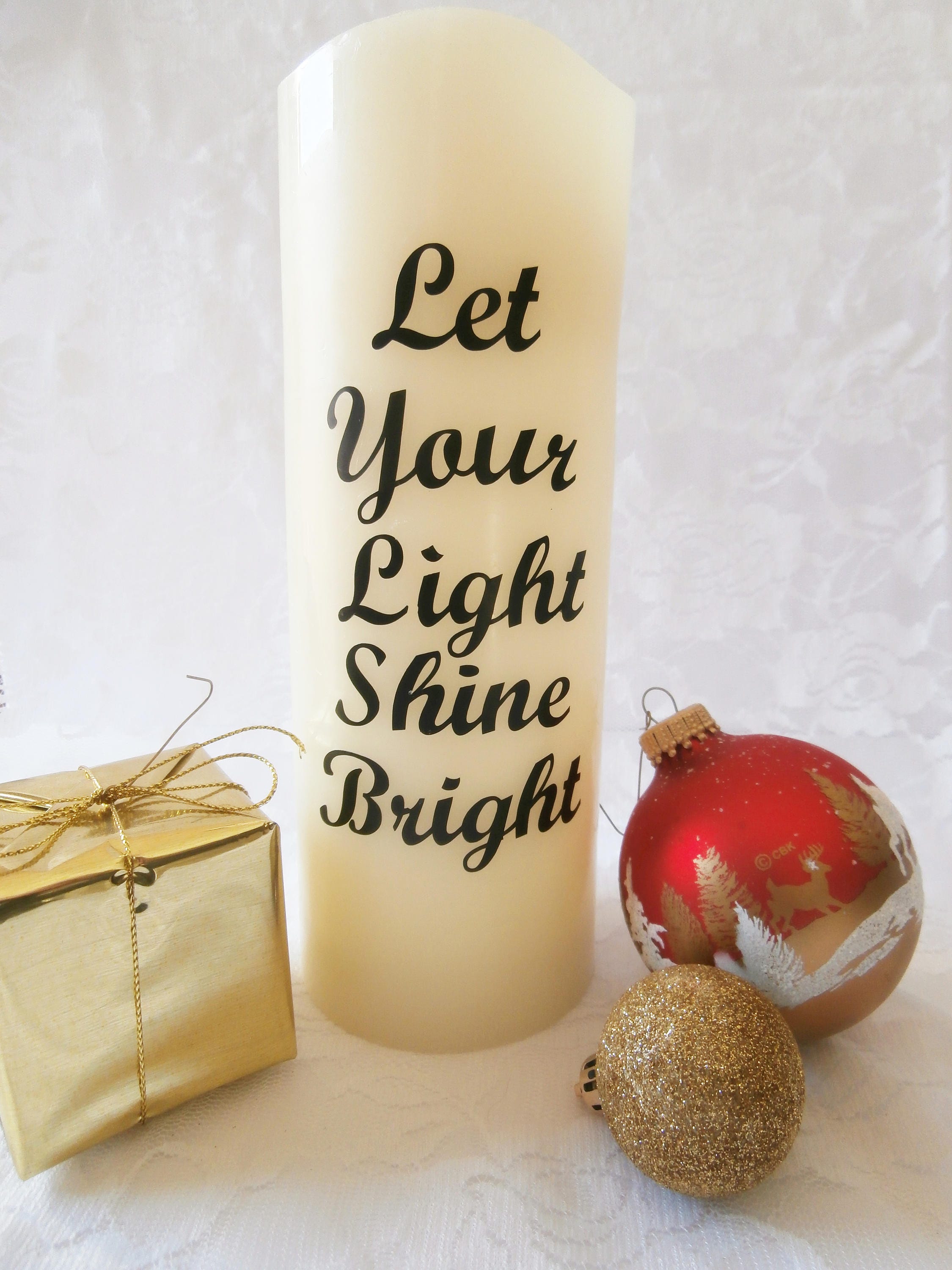 Decorative Flameless Candles Let your Light Shine Bright