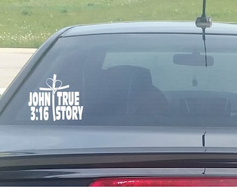 John 3 16 Car Decal | Etsy