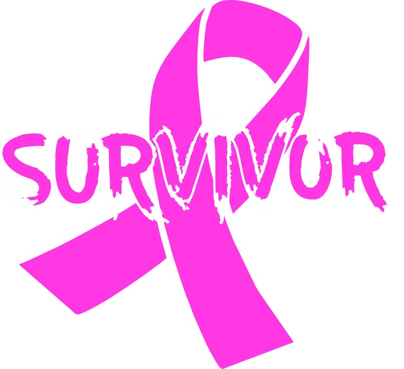 Breast Cancer Survivor pink ribbon Decal