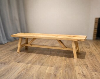 Solid Wood Dining Bench - Hallways Bench - Seating