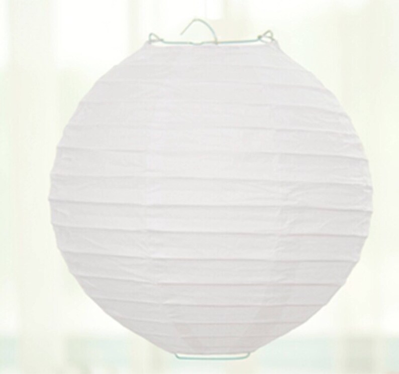 small hanging paper lanterns