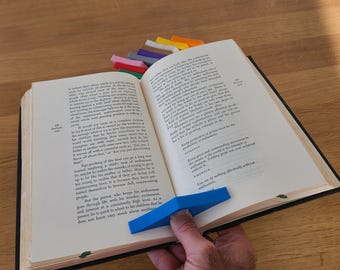 Porte-pouce page de livre : cadeau rat de bibliothèque - fabriqué aux États-Unis
