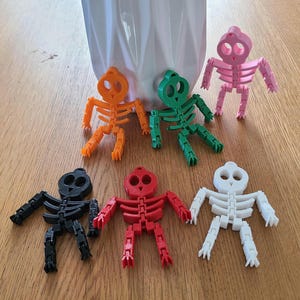 Articulated Skeleton - Key Chain, charm, pendant