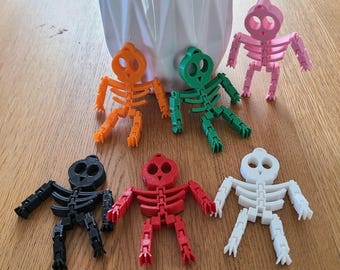 Squelette articulé - Porte-clés, breloque, pendentif