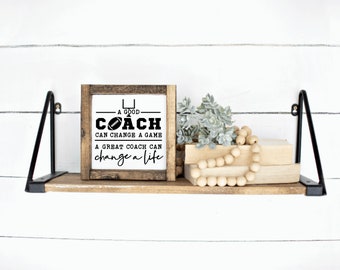 A Good Coach Can Change A Game A Great Coach Can Change A Life, Football Coach Gift, Football Gifts, Coach Appreciation Gift
