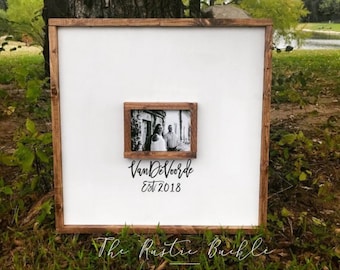 Wedding Guest Book Sign | Signature Wedding Sign |Wooden Wedding Guest Book Alternative | Signature Guest Sign Frame | Rustic Wedding Decor
