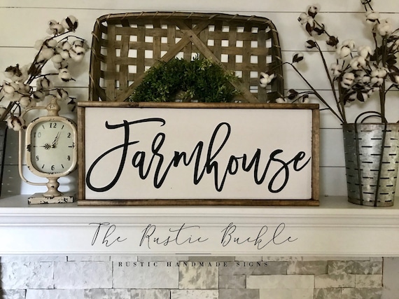Farmhouse Sign, Farmhouse Decor, Rustic Farmhouse Sign, Framed Farmhouse Sign, Kitchen Farmhouse Sign, Rustic Home Decor
