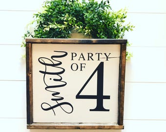 Family Name Party of Sign | Family Party Of Sign | Party Of Sign | Family Of Sign | Family Number Sign | Family Size Sign