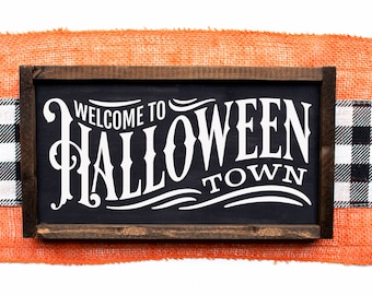 halloweentown | Halloween Sign | Welcome to Halloweentown | Halloween Decor