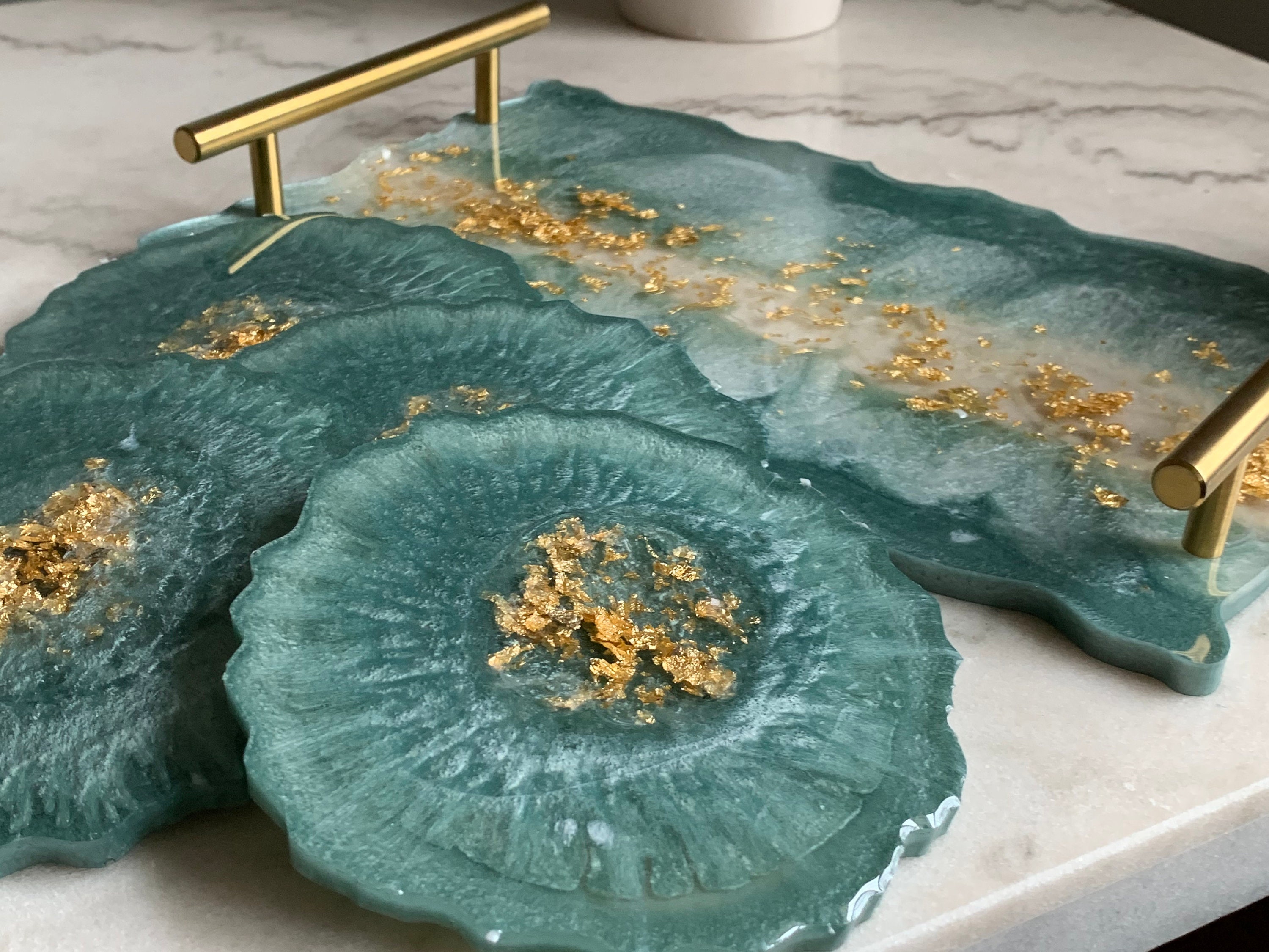 Handmade Resin Serving Tray Made to Order Etsy