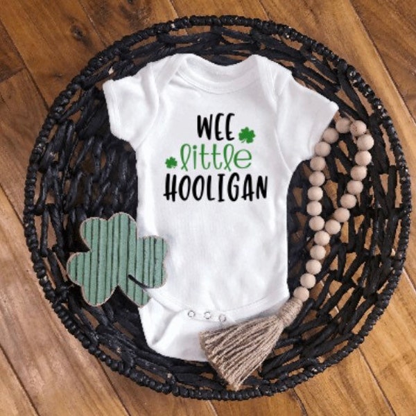 St. Patrick’s Day “Wee Little Hooligan” Infant Bodysuit