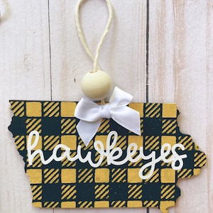 University of Iowa Hawkeyes Graduation College Hand-Painted Ornament