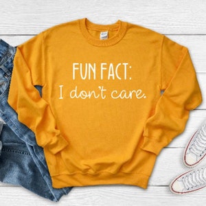Fun Fact I Don’t Care Unisex Sweatshirt