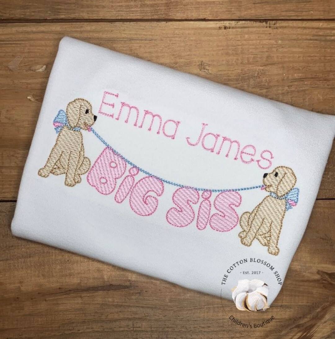 Big Sister Embroidered T-shirt