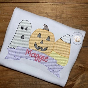 Girls Halloween Sketch Shirt