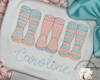 Girls rain Boots Shirt, rainy day embroidered personalized shirt