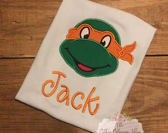 Turtles birthday shirt, ninja birthday shirt, turtle Birthday shirt ,SHIPS FAST in 1-3 days