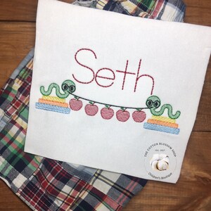 Boys back to school shirt, first day of school shirt, boys back to school shirt, boys gingham apple shirt, first day of kindergarten shirt