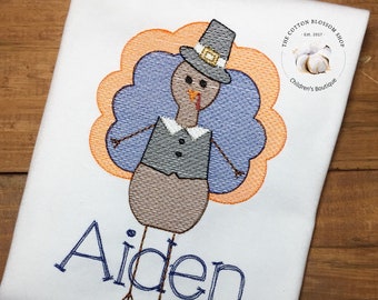 Boys Thanksgiving Pilgrim Boy Sketch Shirt