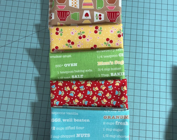 Bake Sale 2 Six Fat Quarter Bundle by Lori Holt for Riley Blake Designs ...