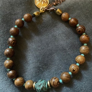 Athena bracelet in sacred olive wood