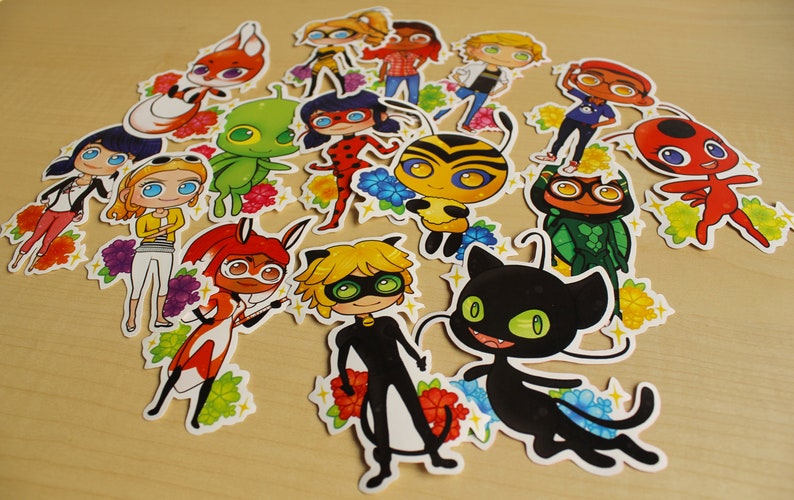 Miraculous Stickers | Etsy