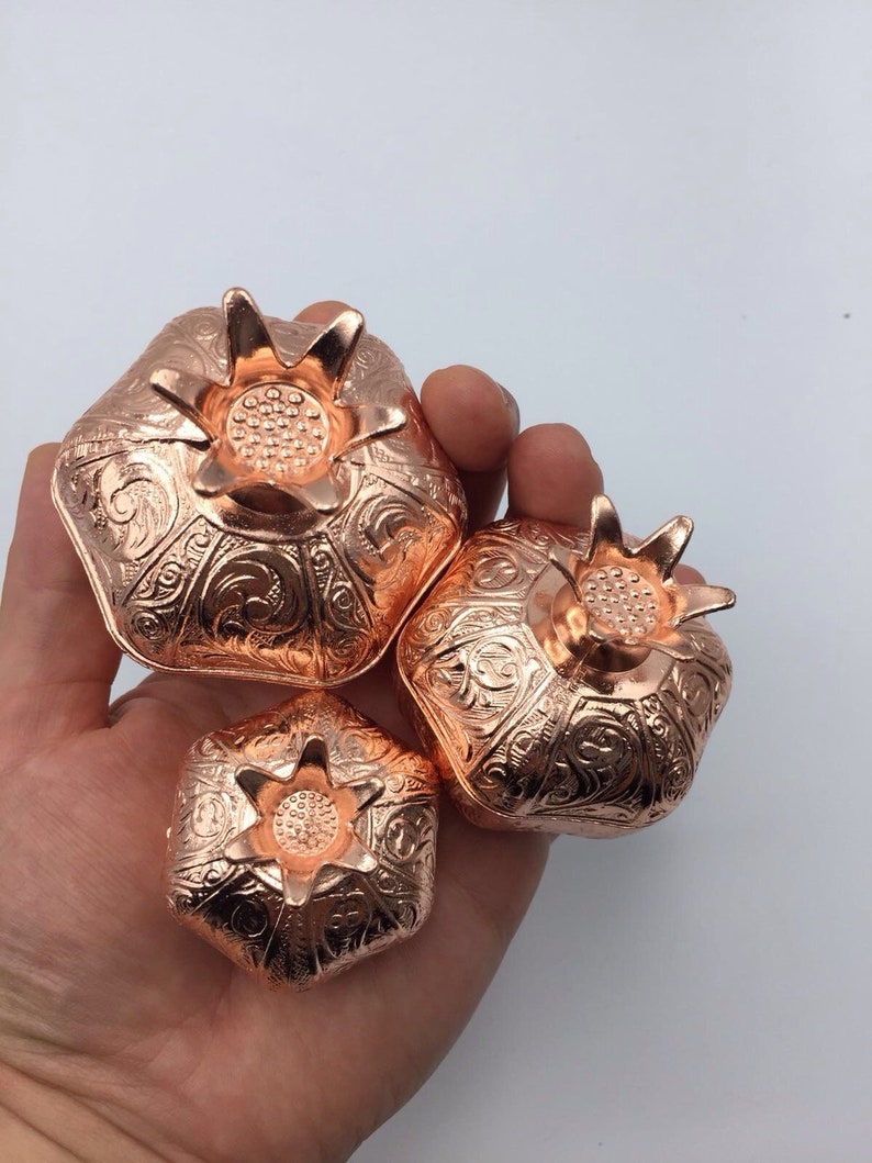 Wedding favor for guests, Engagement party favors, Unique wedding favors, Rose gold pomegranate box, Wedding favors rustic, Tableware decors image 5