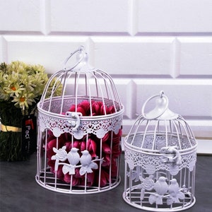 Wire Wedding Table Centerpiece, Decorative Wire Birdcage Centerpiece - DIY Wedding - DIY Home Decor - Bridal Shower - Wedding Tablescape