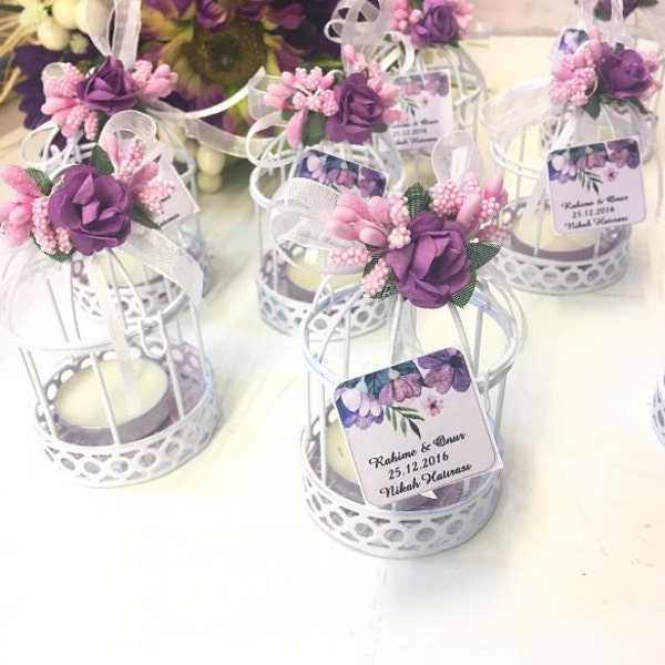 Candle Holder Wedding Favor Box White birdcage Birdcage Baby Shower Box Birdcage Wire Wedding Favor Box Wire Birdcage Wedding Favor