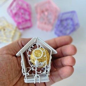 Unique Baby Shower Birdcage Favor Box for Guests - Wedding Favor Box - Party Decor - Wire Stroller Party Gift