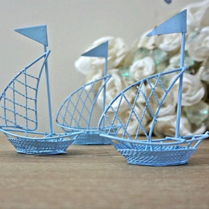 Nautical Wire Ship Souvenir for Weddings, Showers, Birthdays, Parties