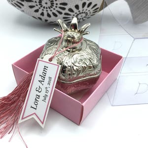 Custom Pomegranate Wedding Favor Boxes With Label&Tassel – Personalized Guest Gifts – Pomegranate Favors, Wedding Gifts, Party Decoration