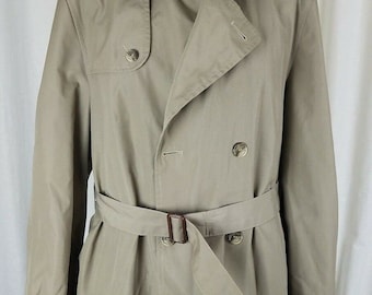 Vintage 1950s US Army OG-107 Overcoat Trench Korean War Era