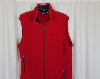 Vintage 90s Patagonia Synchilla Fleece Vest: Sleeveless Zip Up