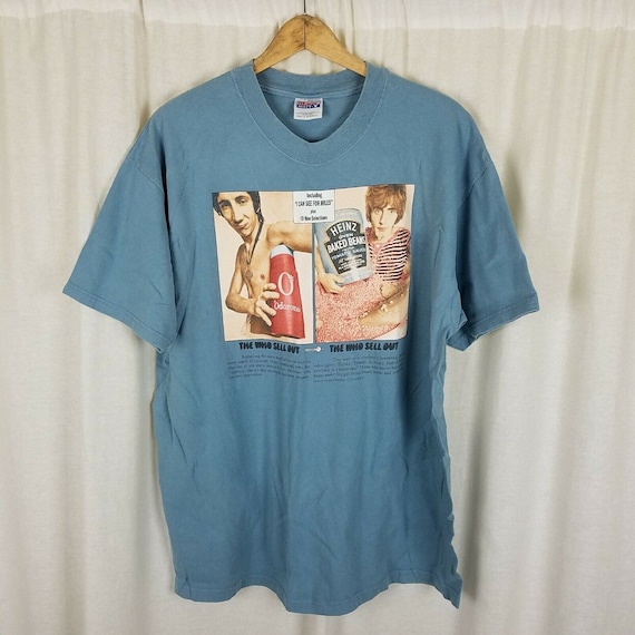 VINTAGE the Who Sell Out Double Sided Advertisement Promo T-shirt 