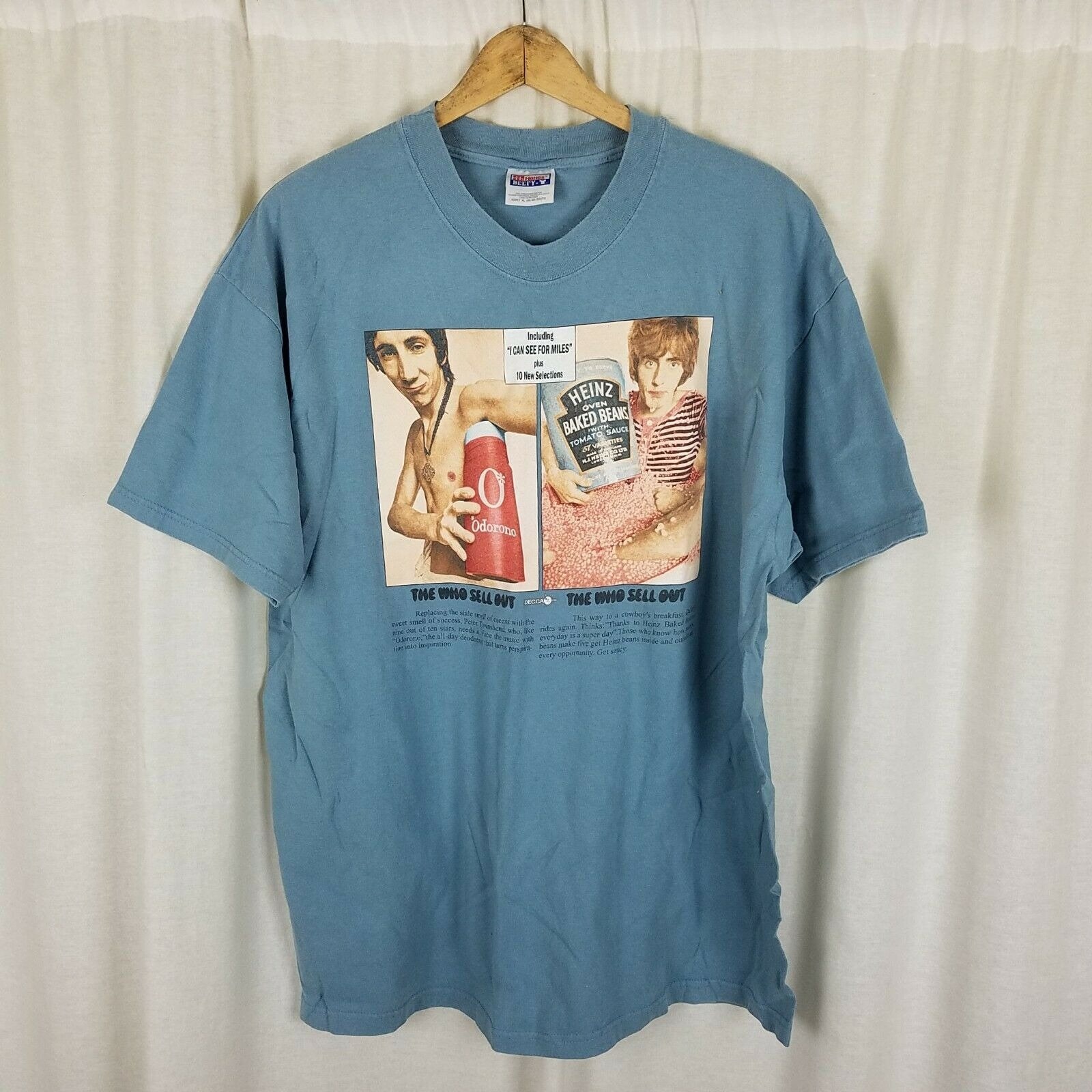 VINTAGE the Who Sell Out Double Sided Advertisement Promo T-shirt