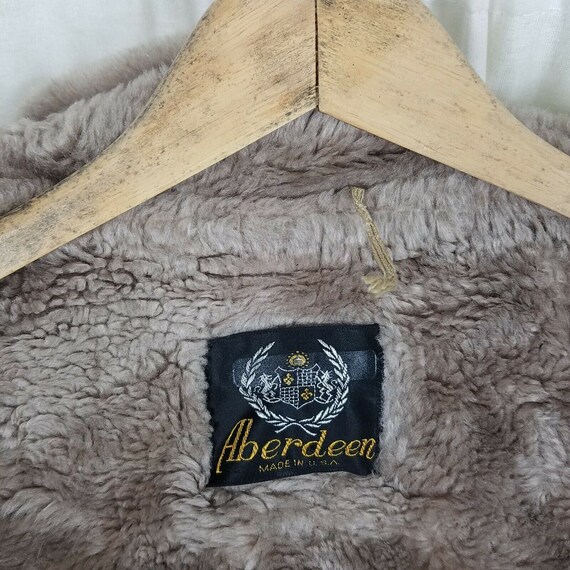 Vintage Aberdeen Deep Pile Faux Fur Lined Jacket … - image 8