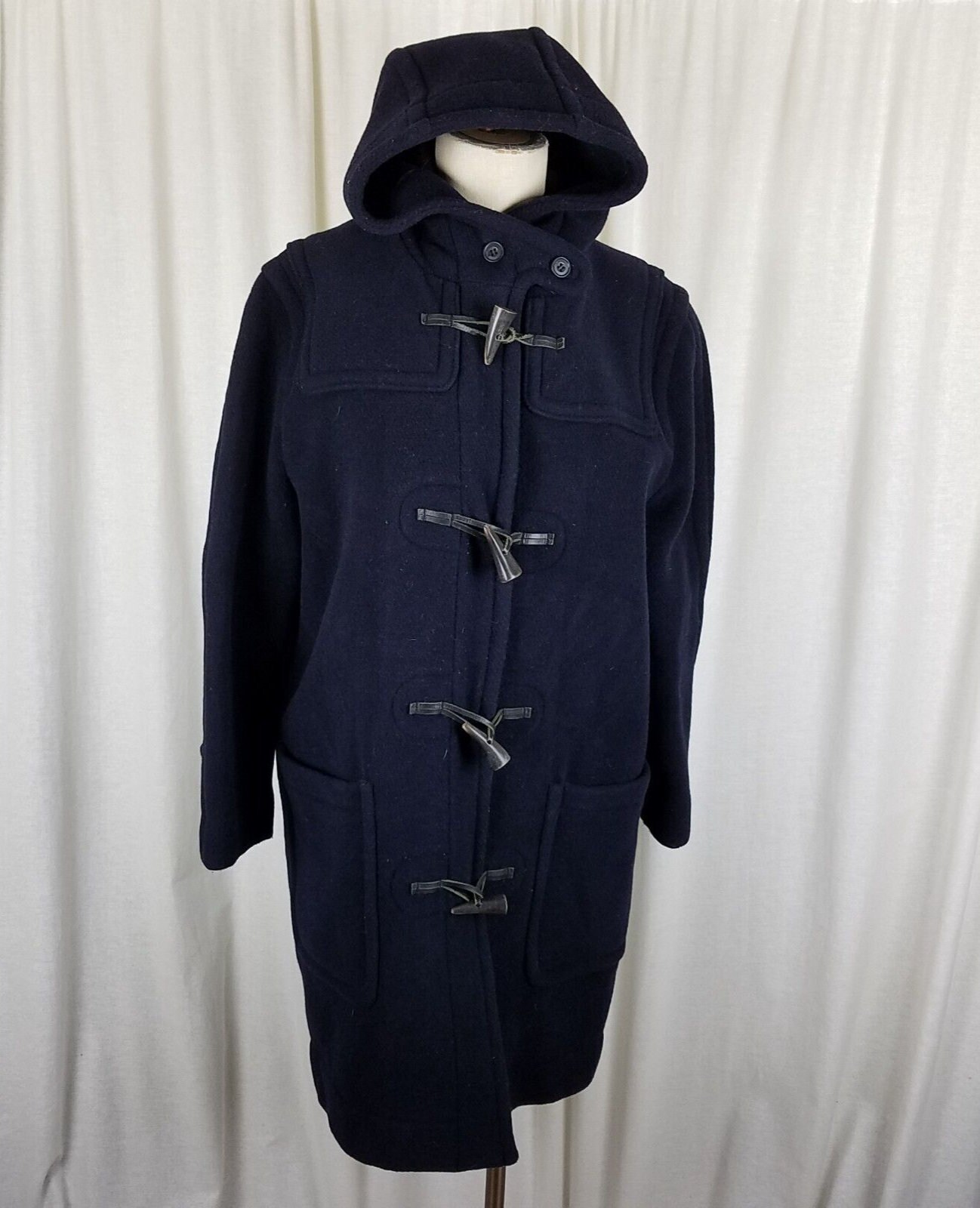 Vintage Brooks Brothers Duffle Coat Toggle Closure Hooded