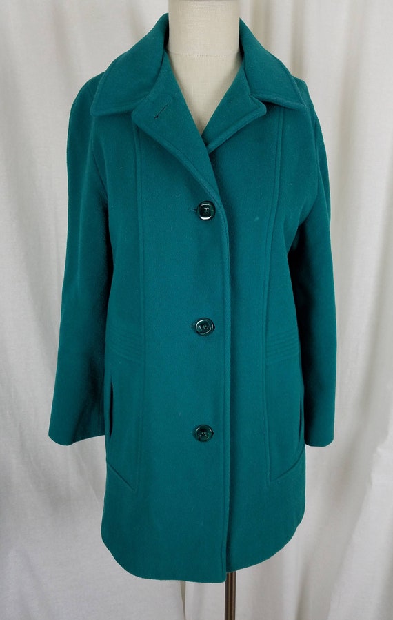 long green peacoat