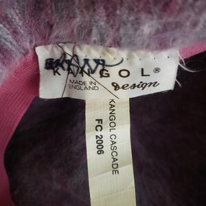 Vintage Kangol Cascade England Pink Angora Fur Bucket Hat Belted Womens England image 5