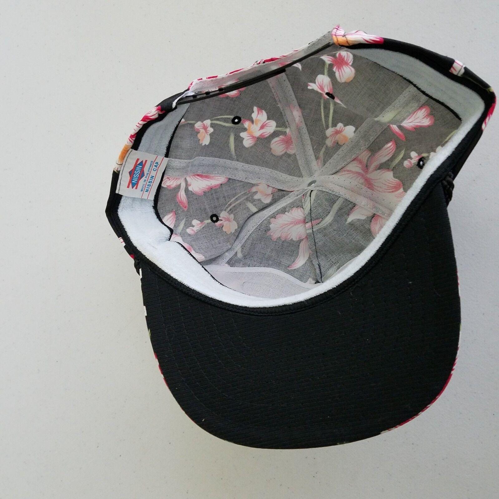 Vintage Kauai Hawaiian Hibiscus Flowers Baseball Hat Cap Mens OS Snapback Nissin Vintage Kauai Hawaiian Hibiscus Flowers Baseball Hat Cap  main image 2